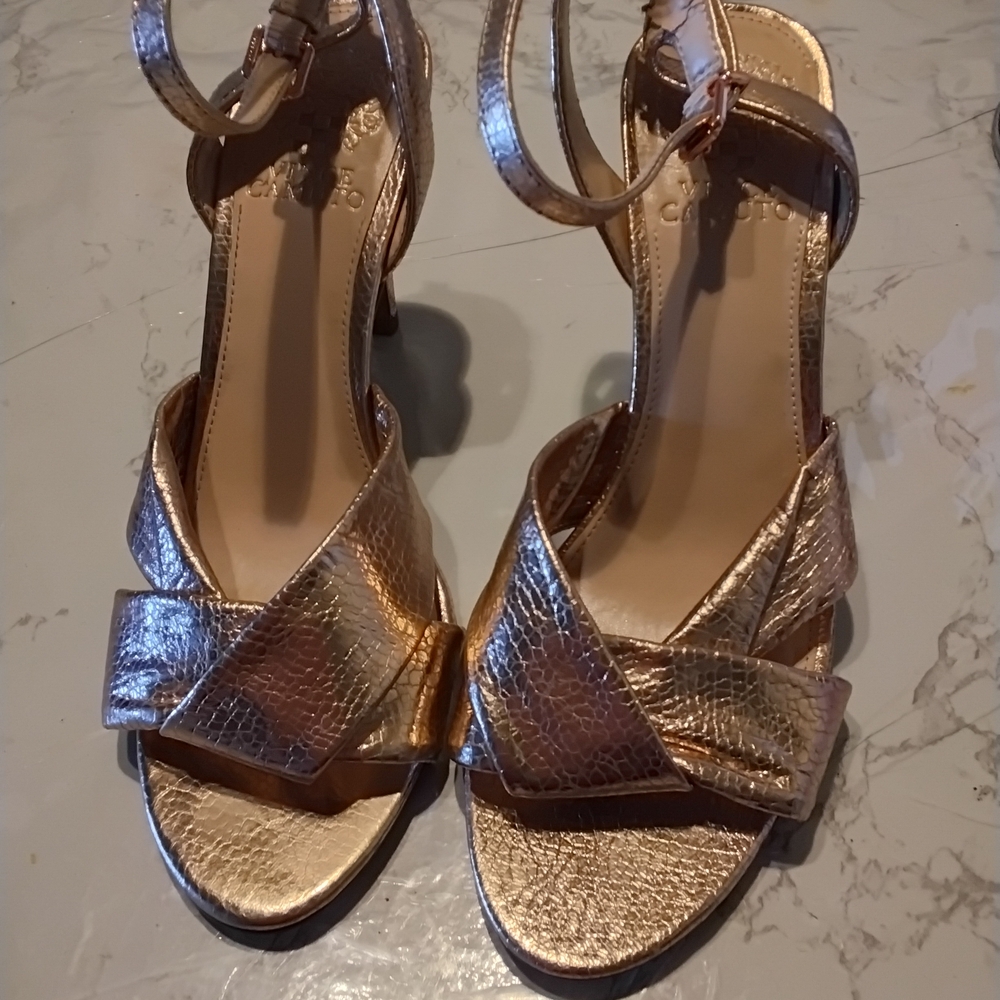 Vince Camuto Metallic Gold Heels